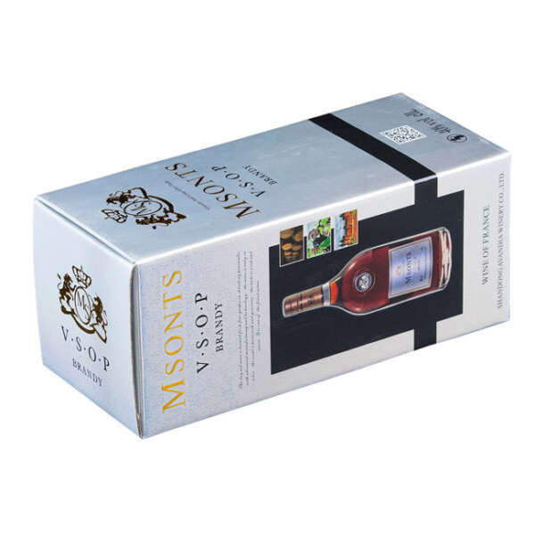 corrugated wine packaging box with protective gift structure