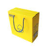 recycled corrugated food carrier box with handle rope