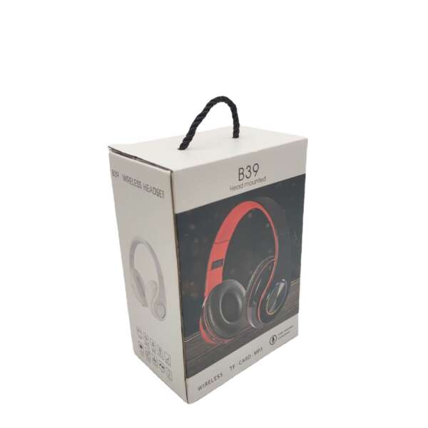 white E-flute self locking corrugated headphone packaging box