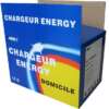 protective corrugated electronics box with custom print panels