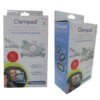 F-flute electronics accessory box with recycled corrugated board