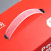 printed F-flute paper box for snack retail packaging