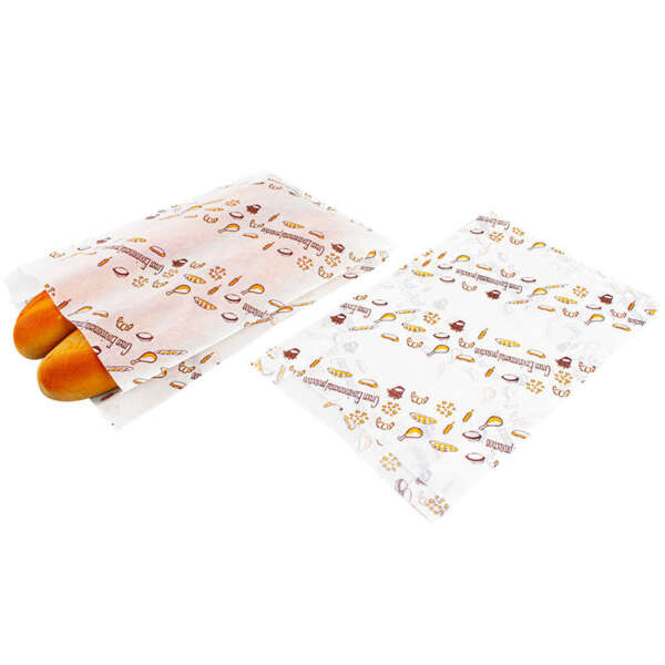 cartoon printed glassine waxed snack cookie paper bag view 4