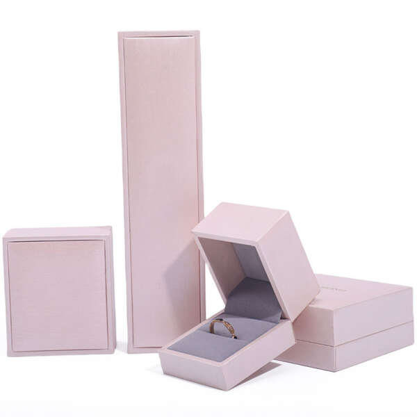 paper clamshell jewelry gift box for bracelet necklace ring earrings - custom logo option