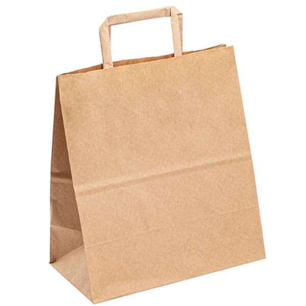 biodegradable grocery promotional paper bag with printed logo view 6