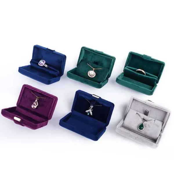 Custom purple jewelry packaging box for retail gift sets
