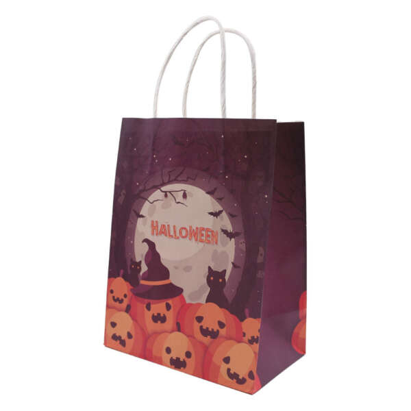 personalized printed fashion gift carry kraft paper bag image 1