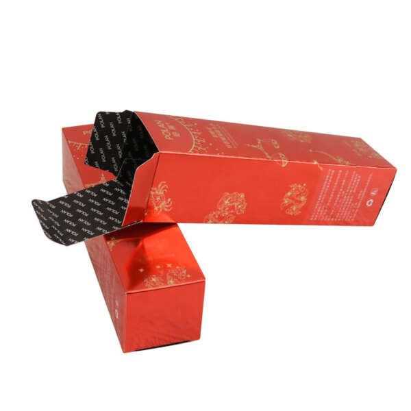 custom printed skin care makeup set folding paper carton - front view