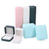 leather travel jewelry storage box for necklace earrings ring - product presentation