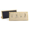 Beige solid wood L groove pendant display plate