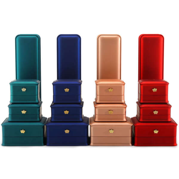 luxury crown LED jewelry box for bracelet necklace ring view 6