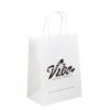 luxury boutique kraft paper gift bag with twisted handle for shopping storage view 1