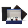 luxury travel watch storage box with custom logo - detail view