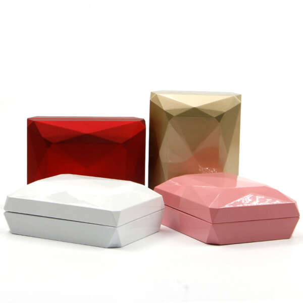 custom logo LED light ring jewelry storage box view 5