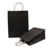 decorative purple paper gift bag for boutique retail packaging view 2