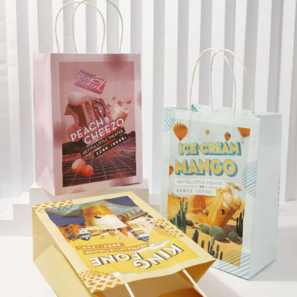 foldable baby shower gift bag sample showing custom logo printing, soft color matching and reusable handle options