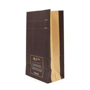 2 ply kraft paper two ply kraft coffee bean paper sack with printed logo detail