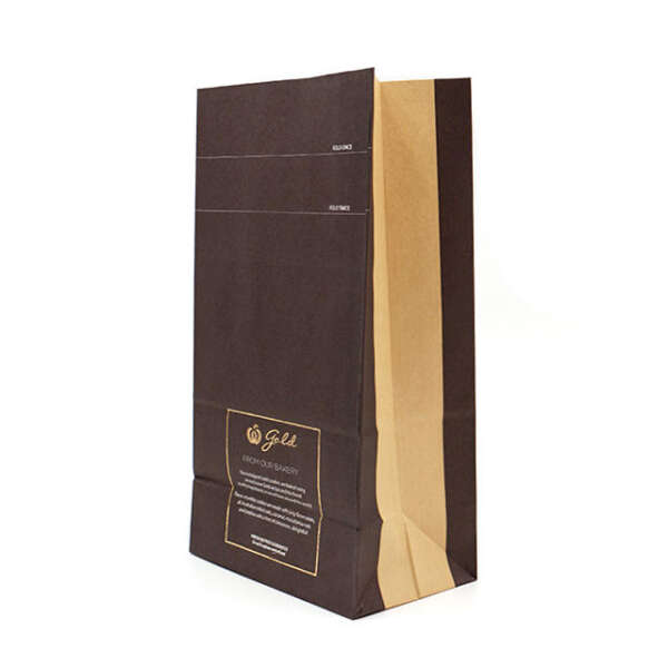 2 ply kraft paper two ply kraft coffee bean paper sack with printed logo detail