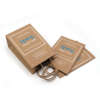multiwall brown kraft shopper bag production sample with export carton support