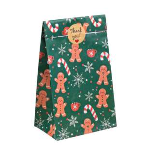 food grade block bottom kraft snack coffee bag flexo print view 1