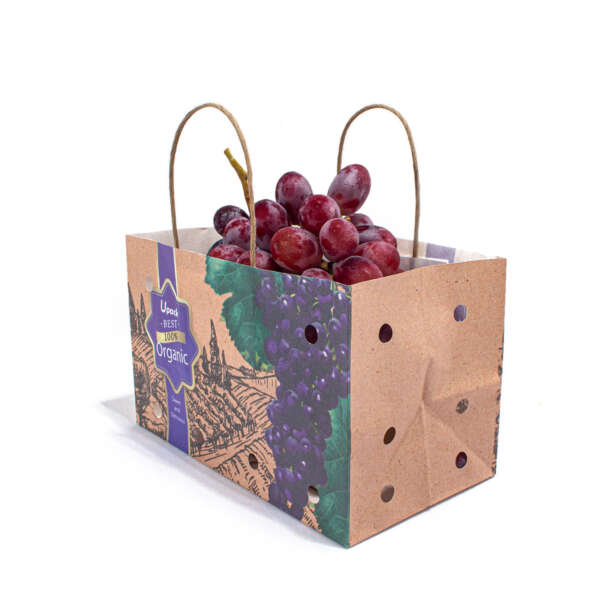 printed fruit paper bag for apples grapes produce packaging view 3