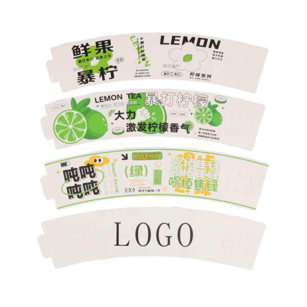 high quality printed milk tea coffee paper cup sleeve - product packaging use