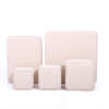 white PU leather necklace and ring jewelry packaging box view 6
