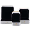 white octagonal PU leather jewelry box for bracelet necklace ring view 2