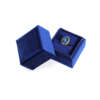 square paper wedding engagement ring storage gift box - front view
