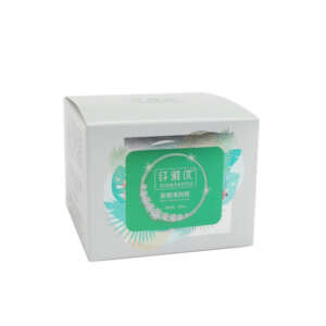 luxury face cream skin care printed paper carton box - front view