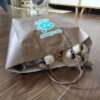 custom printed recycled takeaway kraft paper bag with logo view 4