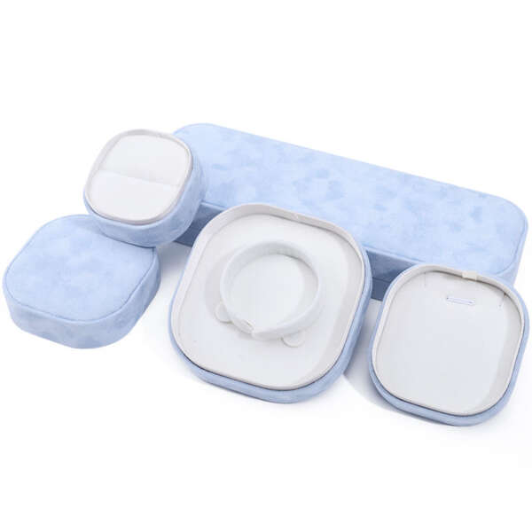 portable square jewelry storage box for bracelet necklace ring - retail display