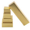 Bulk gold paper jewelry boxes prepared for export
