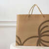 brown kraft snack food coffee paper bag with logo print view 2