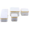 white octagonal PU leather jewelry box for bracelet necklace ring view 6