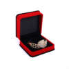 Layered jewelry packaging box for retail ring sets