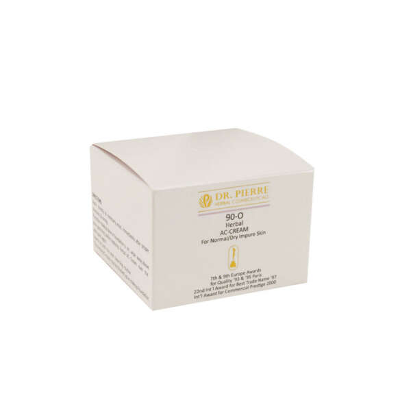 custom face cream skin care paper carton box packaging - front view