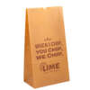 kraft snack food paper bag for popcorn cookie bread and coffee packaging - bulk packaging use