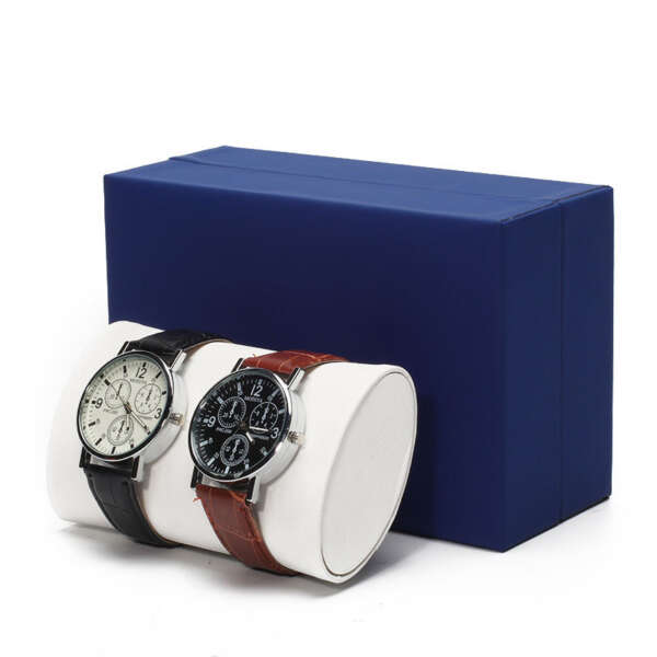luxury travel watch storage box with custom logo - gift packaging