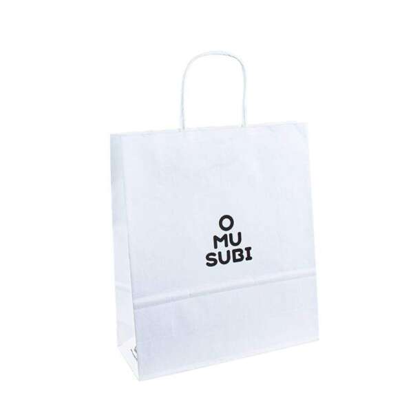 biodegradable kraft restaurant food clothing promotion paper bag view 1