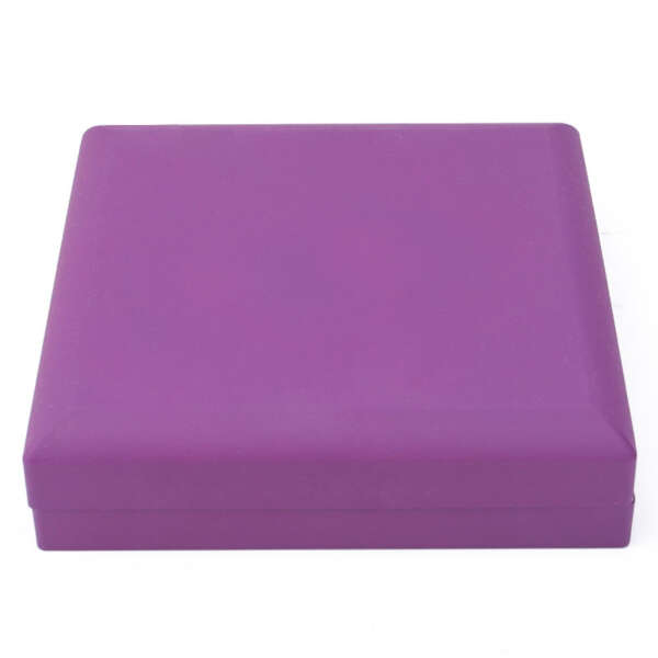 purple LED ring jewelry box with white light for earrings necklace bracelet - retail display