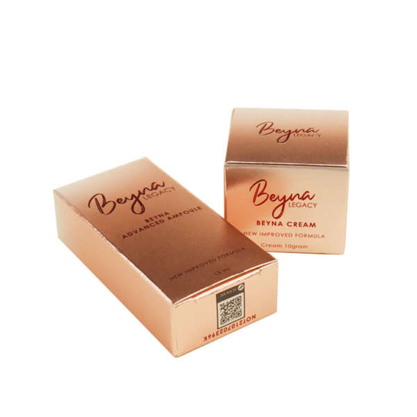 high quality custom logo cosmetic paper card box - front view