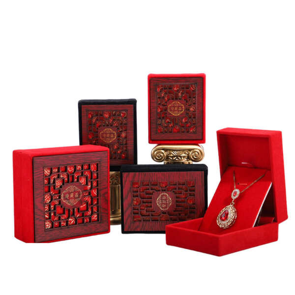 handmade logo jewelry packaging box for ring bracelet necklace - detail view