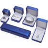 dark PU leather jewelry organizer box for bracelet necklace earring ring - gift packaging