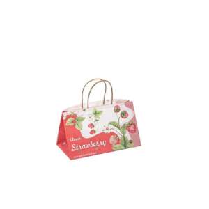 flexo printed supermarket cafe promotion paper bag with handles view 1