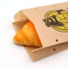 tin tie kraft bakery paper bag for custom bread and coffee packaging production detail