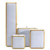 white LED square jewelry packaging box for necklace ring view 6