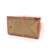 Printed flat bottom brown kraft snack bag for branded paper packaging orders