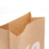 Wholesale thin brown kraft take out food bag for custom paper packaging orders