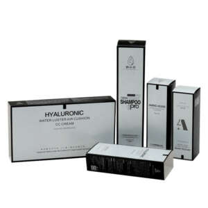 luxury cosmetic skin care cream paper box packaging - front view